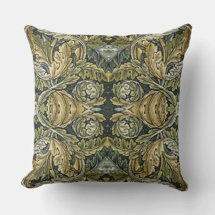 Acanthus Vintage Floral Pattern by William Morris Cushion