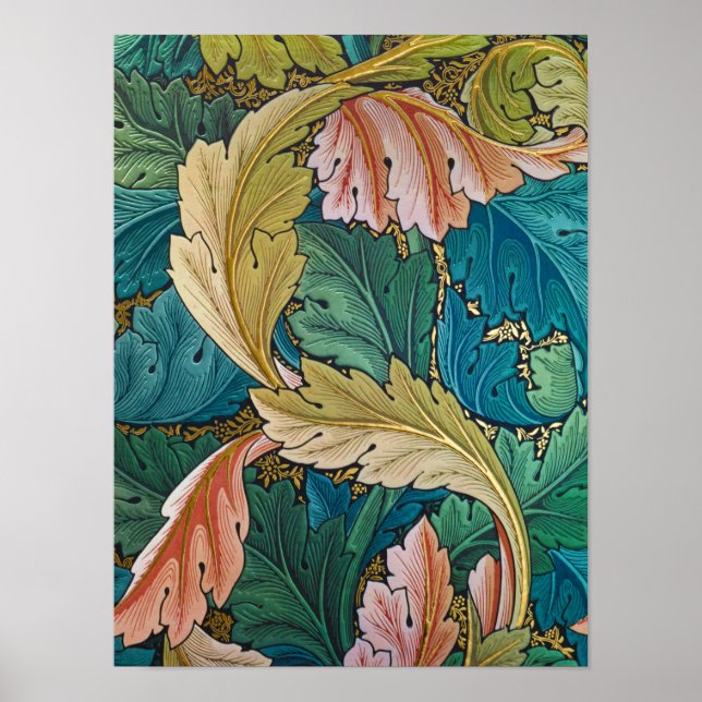 Acanthus, Wallpaper by William Morris Poster (Front)