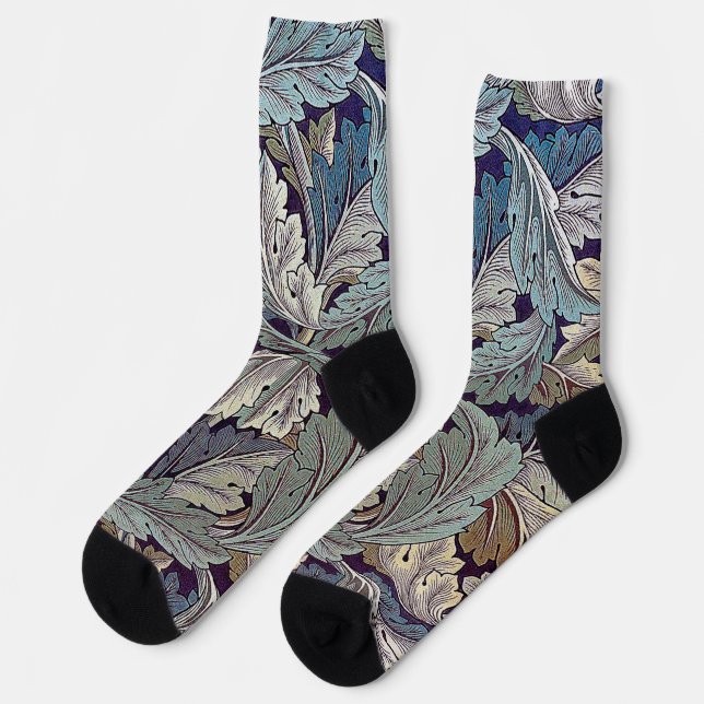 Acanthus, William Morris Socks (Left)