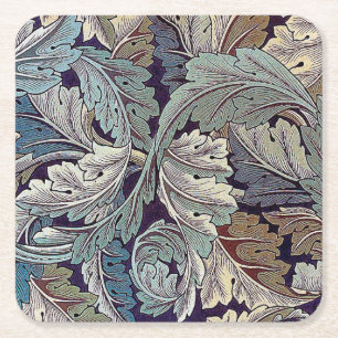 Acanthus, William Morris Square Paper Coaster