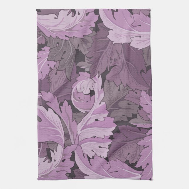 Acanthus, William Morris Tea Towel (Vertical)