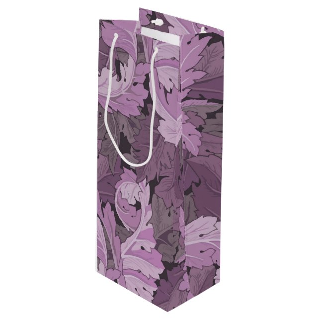 Acanthus, William Morris Wine Gift Bag (Front Angled)
