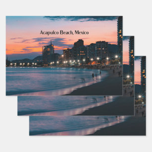 Acapulco Beach, Mexico Wrapping Paper Sheet