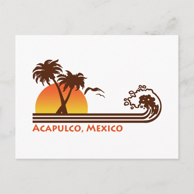 Acapulco Mexico Postcard (Front)