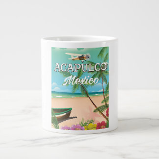 Acapulco Mexico Vintage travel poster Large Coffee Mug