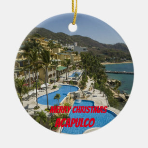 Acapulco Scenic Christmas Ornament
