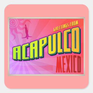 ACAPULCO SQUARE STICKER