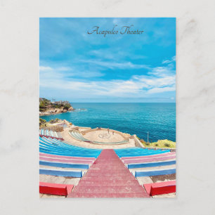 Acapulco Theatre Mexico Holiday Postcard
