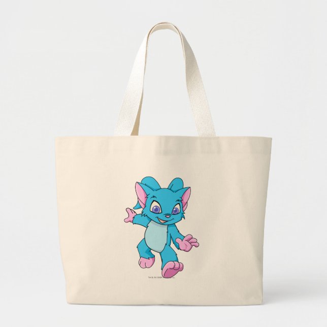 Acara Blue Large Tote Bag (Front)