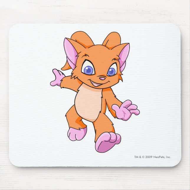 Acara Orange Mouse Mat (Front)