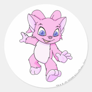 Acara Pink Classic Round Sticker