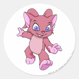 Acara Red Classic Round Sticker