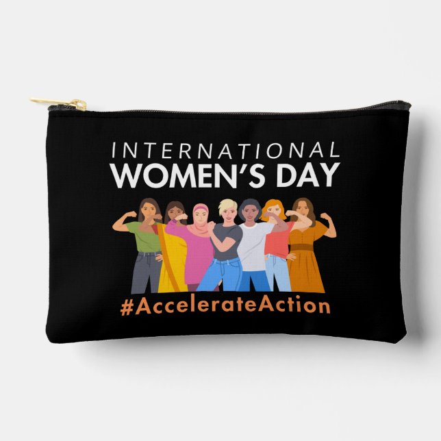Accelerate Action International Women’s Day 2025 Accessory Pouch (Front)