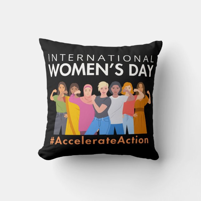 Accelerate Action International Women’s Day 2025 Cushion (Front)