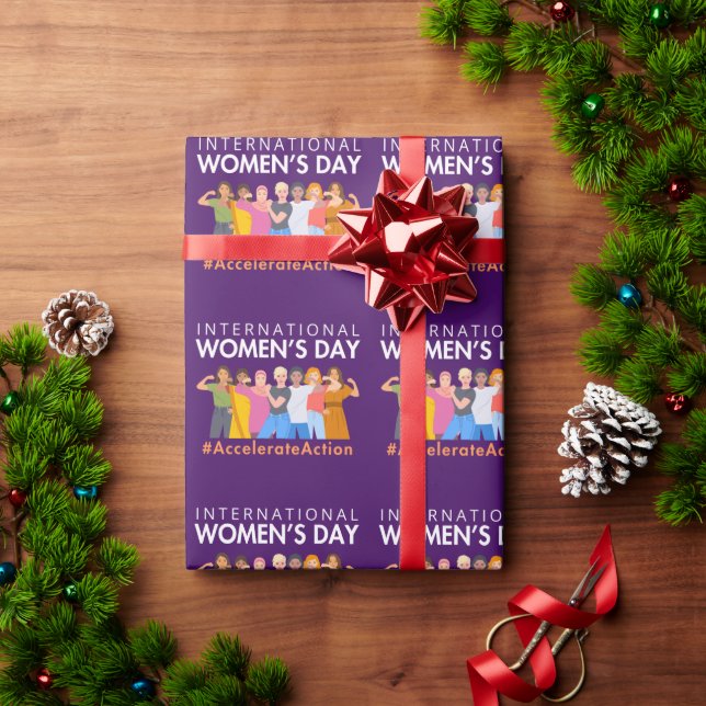 Accelerate Action International Women’s Day 2025 Wrapping Paper (Holiday Gift)
