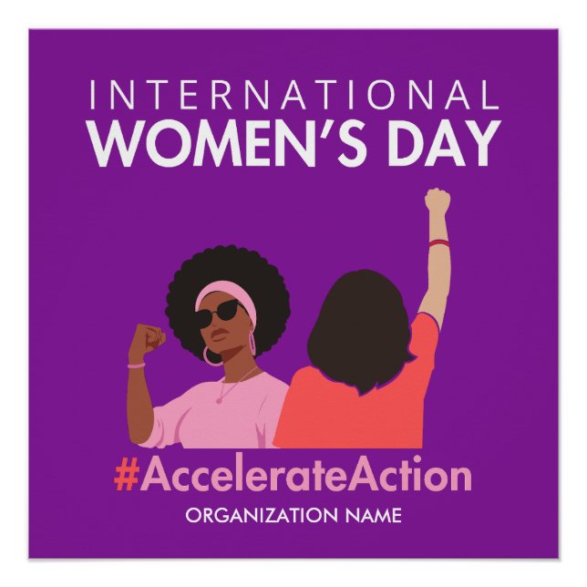 Accelerate Action International Women's Day 2025 Poster (Front)