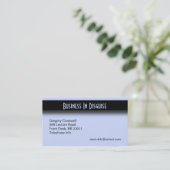 Accent Blue Business Card (Standing Front)
