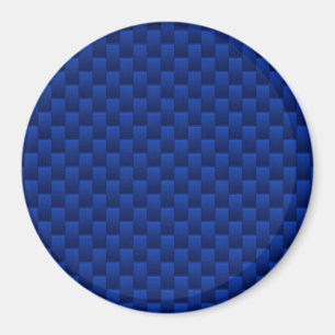 Accent Blue Carbon Fibre Like Print Background Magnet