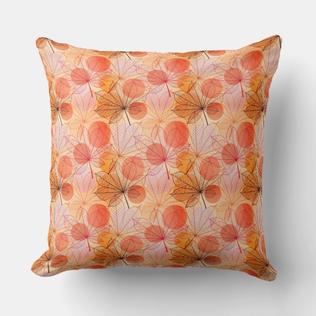 Accent Pillow-Autumn Leaves Cushion (Front)