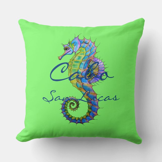 Accent Pillow Cabo Seahorse  (Front)
