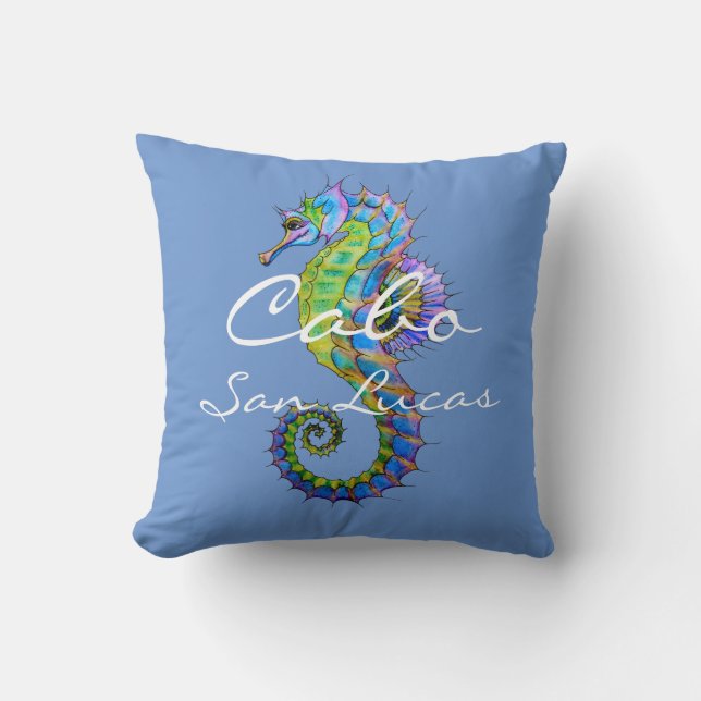 Accent Pillow Cabo Seahorse  (Front)