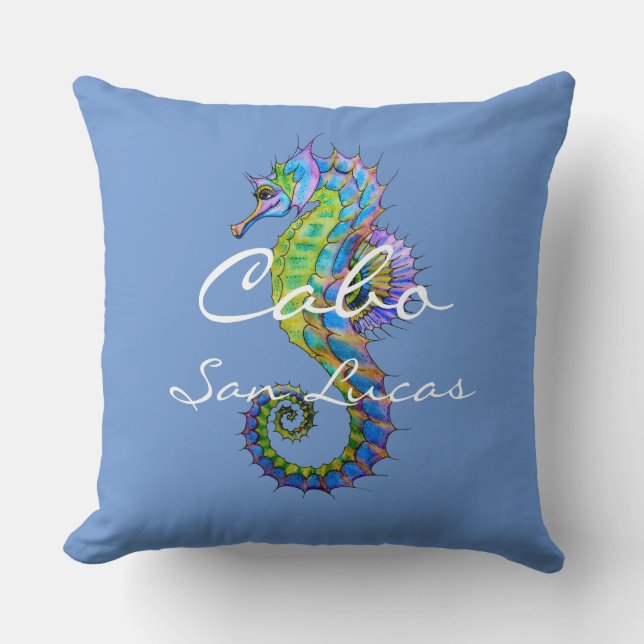 Accent Pillow Cabo Seahorse  (Front)