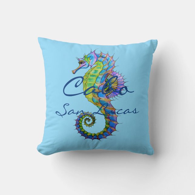 Accent Pillow Cabo Seahorse  (Front)