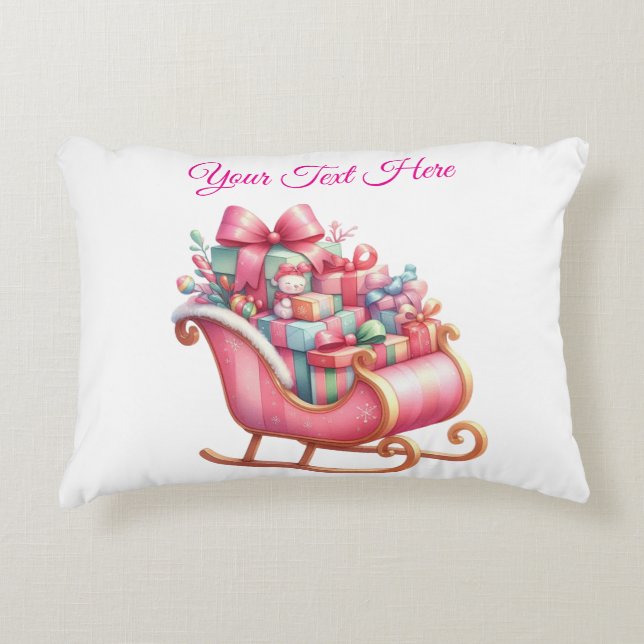 Accent Pillow-Editable Kids/Baby Xmas Pillow (Front)