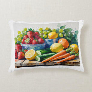 Accent Pillow – Fruits & Vegetables Decor