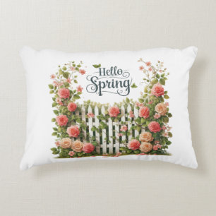 Accent Pillow-Hello Spring Floral Accent Pillow