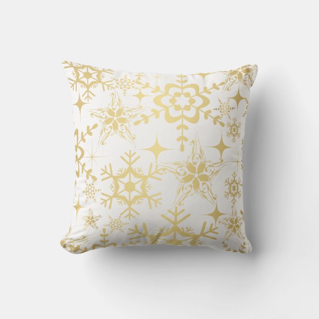 Accent Pillow-Holiday Snowflakes Cushion (Front)
