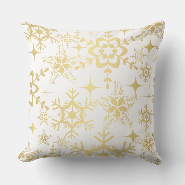 Accent Pillow-Holiday Snowflakes Cushion (Front)