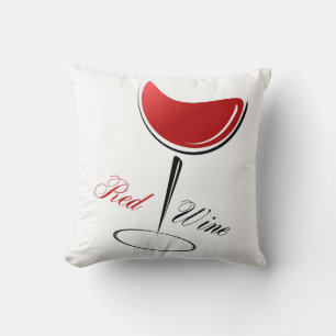 Accent Pillow-Red Wine Throw Pillow