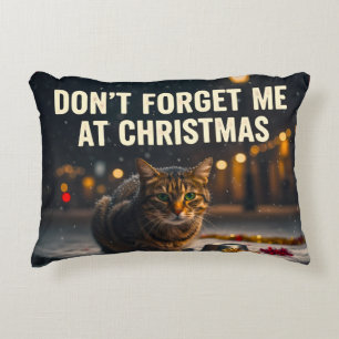 Accent Pillow THINK OF THE ANIMALS AT CHRISTMAS