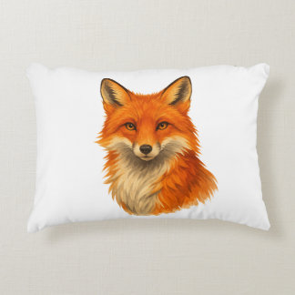 Accent Pillow || watercolor fox