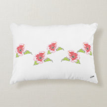 Accent Pillows  : Exotic Flowers