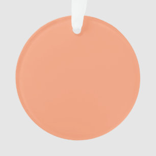 Accent Salmon Pink Colour Customisable Ornament
