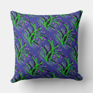 Accent Shrub Decorative Deep Blue  Cushion