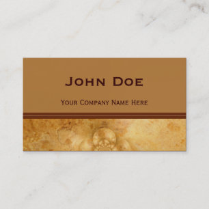 Accented Golden Marble Business Card