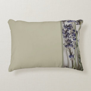 Accented With Lavender Lumbar Pillow