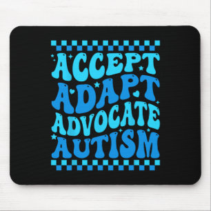 Accept Adapt Advocate Autism Awareness Month Men W Mouse Mat