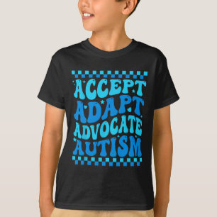Accept Adapt Advocate Autism Awareness Month Men W T-Shirt