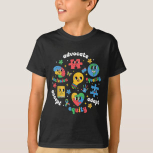 Accept Adapt Advocate Inclusion Autism Awareness M T-Shirt