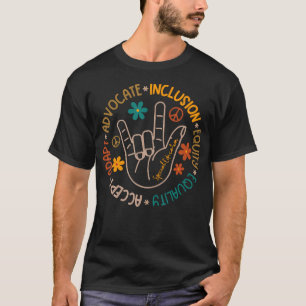 Accept Adapt Advocate Inclusion Equity Autism T-Shirt