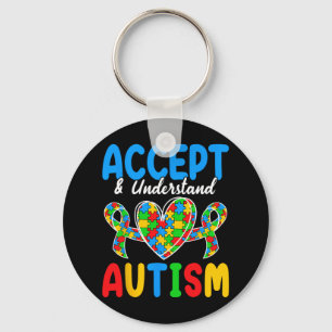 Accept And Understand Autism Day  Key Ring
