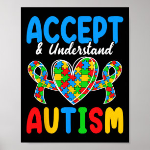 Accept And Understand Autism Day Poster