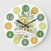 Accept Jesus in your Heart -  Large Clock