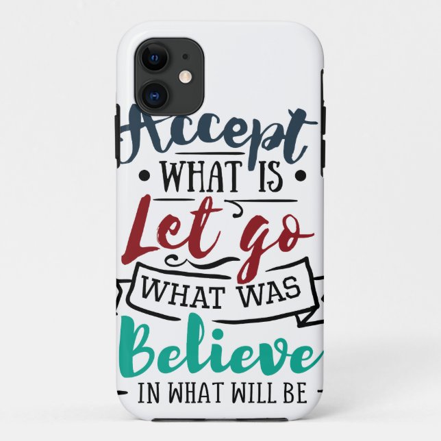 Accept Let Go Believe Case-Mate iPhone Case (Back)