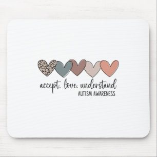 Accept Love Understand Autism Awareness  Mouse Mat