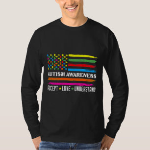 Accept Love Understand Autism Awareness T-Shirt